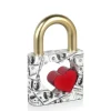 Statues & Sculptures Table Top|Contemporary^Wealth Padlock 28cm Gold Resin Indoor Sculpture