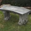 Statues & Sculptures Stone Benches^Woodlands Design Stone Garden Bench