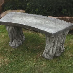 Statues & Sculptures Stone Benches^Woodlands Design Stone Garden Bench
