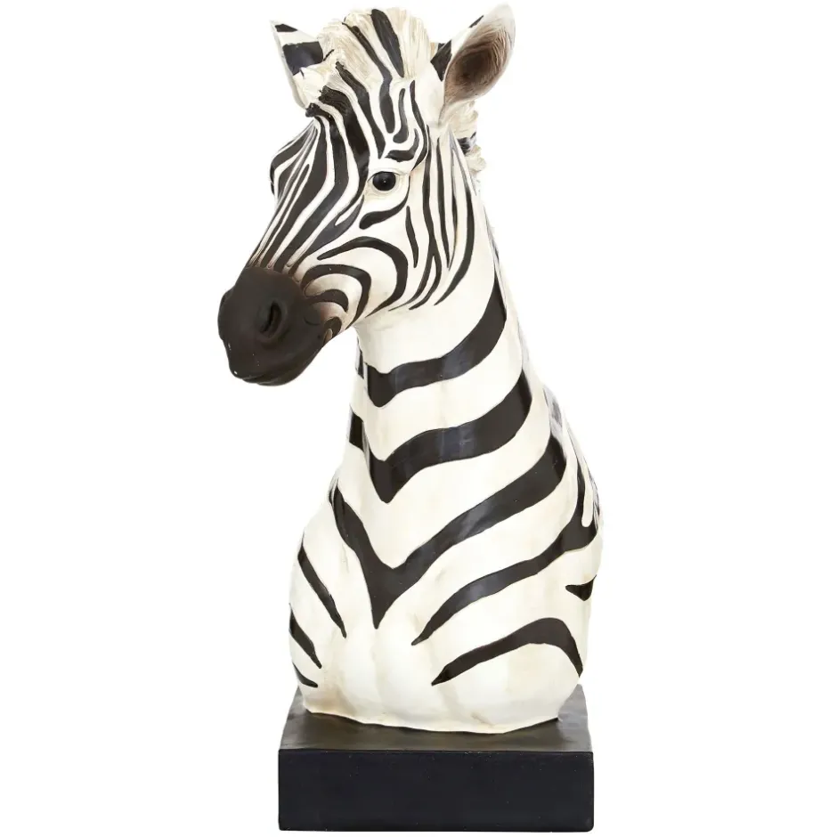 Statues & Sculptures Table Top|Animals^Zen Zebra 54cm Resin Indoor Sculpture