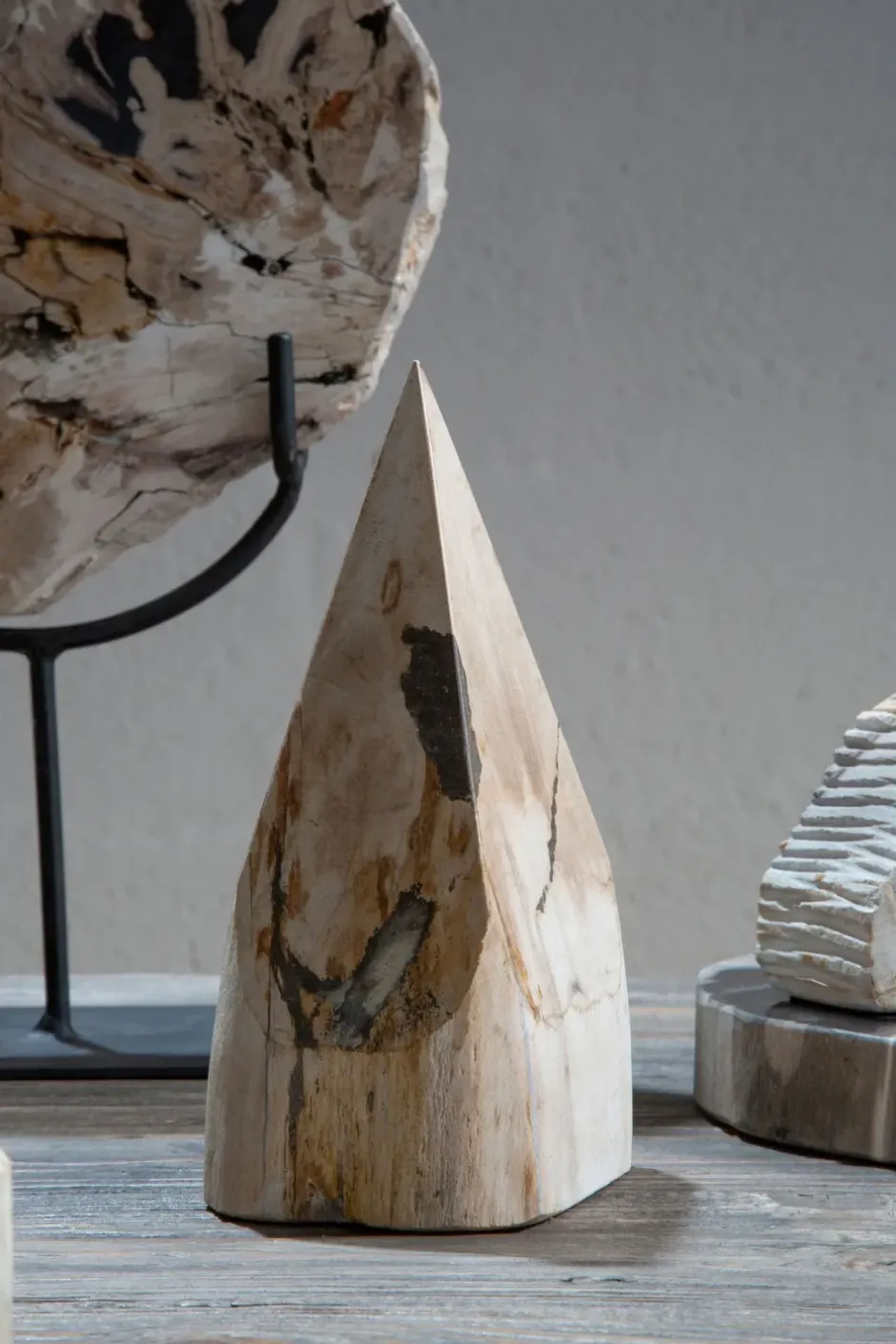 Statues & Sculptures Table Top|Contemporary^Zenith Prism 20cm Wood Indoor Sculpture