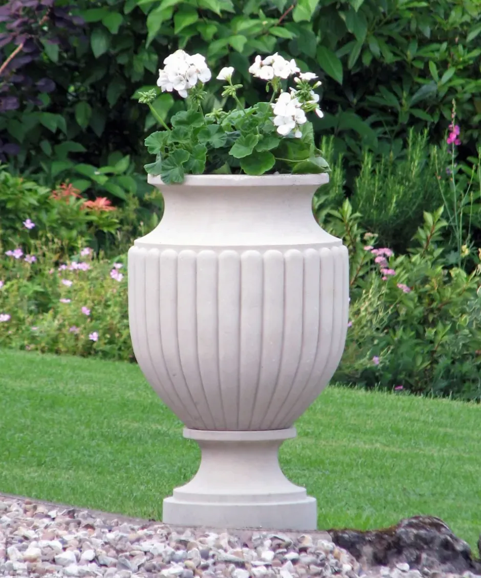 Statues & Sculptures Large|Round^Zeus Vase Stone Garden Planter